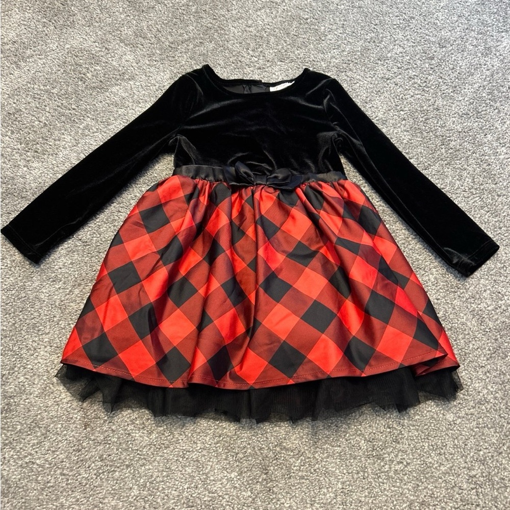 Cat & Jack Black Velvet Dress
